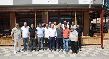 Bıyık, esnafı yerinde dinledi