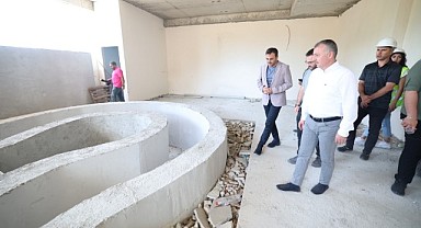 Büyükakın Başiskele’ye yapılan termal tesisi inceledi