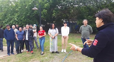 Büyükşehir İtfaiyesi, gençlere eğitim verdi