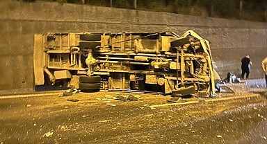 Dilovası’nda kaza! Otoyol savaş alanına döndü