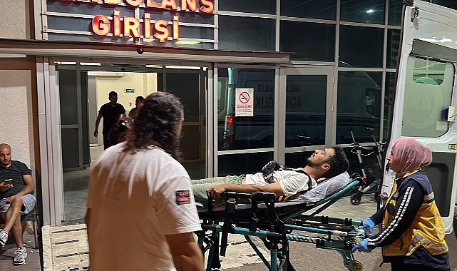 Köpeklerin saldırdığı kurye yaralandı