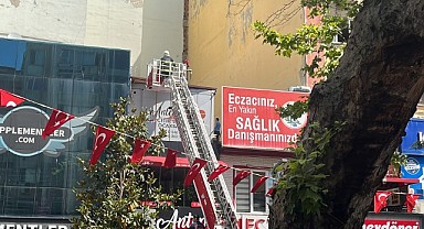 Restoran bacasında çıkan yangın korkuttu!