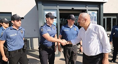 Büyükgöz, Şehit Faruk Aslan Polis Merkezi'ni ziyaret etti