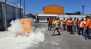 Büyükşehir İtfaiyesi, MEPAR Nakliyat’a eğitim verdi