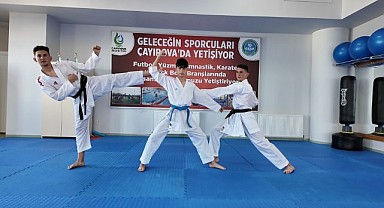 Çayırovalı karateciler gözünü yükseğe dikti