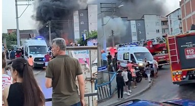 Hurdalık alanda çıkan yangın panik yarattı!