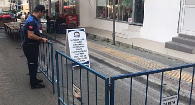 Kurala uymayan pazarcının tezgahı kapatıldı