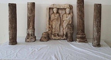 Roma dönemine ait mezar taşı ele geçirildi!
