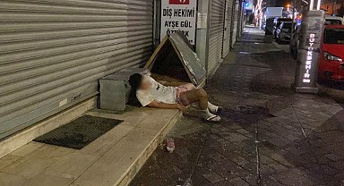 Şişede durduğu gibi durmadı! Genci görenler şok oldu