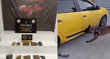 Ticari takside 1 kilo 532 gram uyuşturucu ele geçirildi