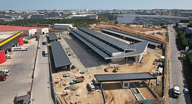 Yeni hal binasında çalışmalar yüzde 90 tamamlandı