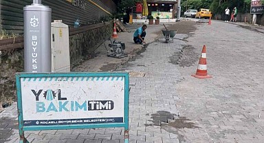 Yol bakım timi çalışmalarına ara vermiyor