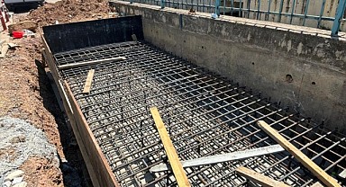 Akarca deresi üzerine köprüsü yapılıyor