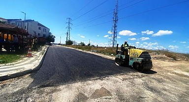 Alt yapı çalışmaları tamamlandı! Asfalt serimi başladı