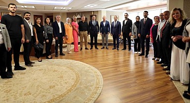 Büyükakın, Pazarcılar Odası Başkanı Kumsar'ı ağırladı