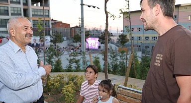 Büyükgöz, konsept parkta çocukları ziyaret etti