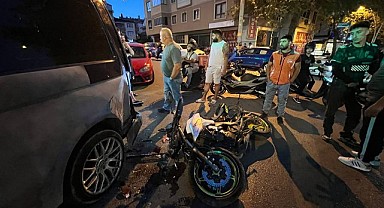 Gebze’de kaza! Motosiklet sürücüsü yaralandı