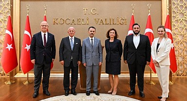 Sarıtaş ve yönetimi Vali Aktaş’ı ziyaret etti