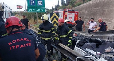 Bariyere ok gibi saplandı! 1 kişi öldü