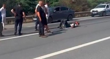 Kontrolden çıkan motosikletteki iki kişi yaralandı!