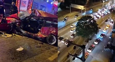 Otomobil belediye otobüsüne çarptı! 1 kişi öldü
