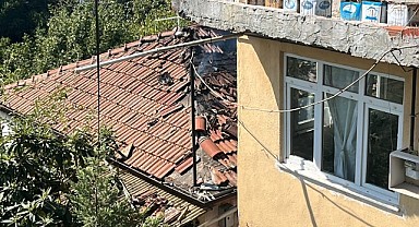 Tek katlı binada yangın paniği! Maddi hasar oluştu