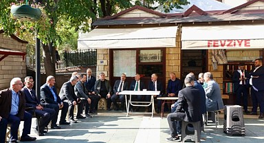Başkanlar, esnafla bir araya geldi