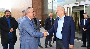 Büyükgöz muhtarları ağırladı