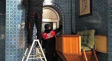 Büyükşehir ibadethanelerin tamir ve tadilat işine destek oldu