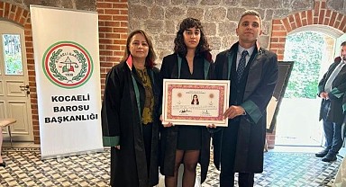 Caner Pesen'in kızı avukat oldu