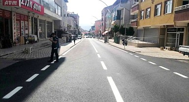 Derince Çavdar Caddesi yeni yüzüne kavuştu