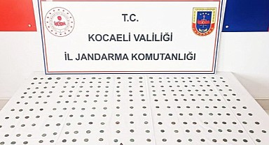 Gebze’de tarihi eser operasyonu! 260 sikke bulundu