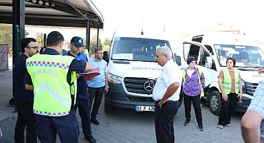 Okul servislerinde güvenlik denetimi yapıldı