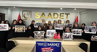 Saadet Gebze’nin kadınları Gazze çağrısı yaptı