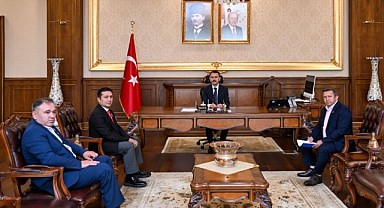 Türk ve ekibi Vali Aktaş’ı ziyaret etti