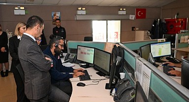 Vali Aktaş, 112'de inceleme yaptı