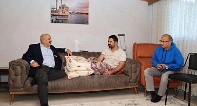 Büyükgöz, hasta ziyaretlerini sürdürüyor