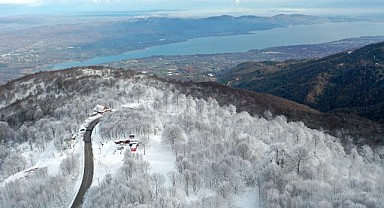 Samanlı Dağları beyaza büründü