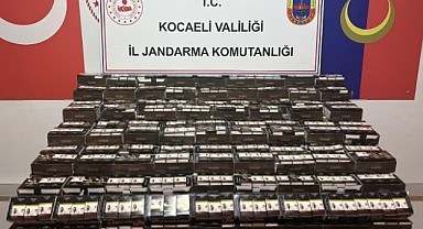 Gebze’de binlerce kaçak makaron ele geçirildi