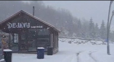 Kartepe’de kar yağışı başladı