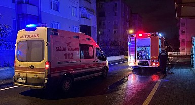 Apartman dairesinde korkutan yangın!