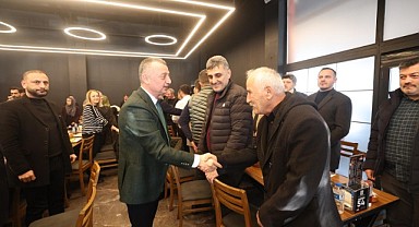 Büyükakın, Seymen esnafıyla buluştu