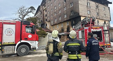 Büyükşehir İtfaiyesi otel yangınına koştu