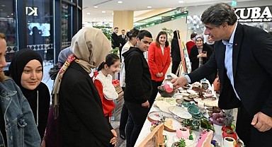 Öğrencilerin el emekleri görücüye çıktı