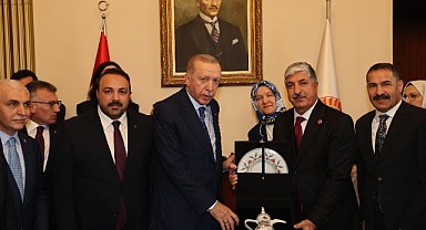 Ömeroğlu, Cumhurbaşkanı Erdoğan’ı ziyaret etti