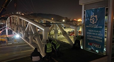 Solaklar’a 120 tonluk çelik aksam monte edildi