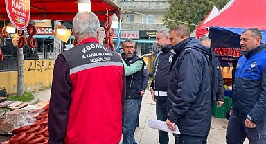 Dilovası’nda marketler denetlendi
