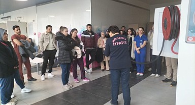 Hastane personeline acil durum eğitimi verildi