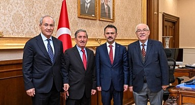 Önceki dönem başkanları Aktaş’ı ziyaret etti