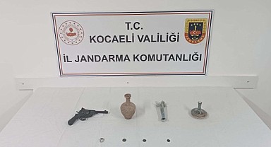 Tarihi eser kaçakçıları Dilovası’nda yakayı ele verdi!